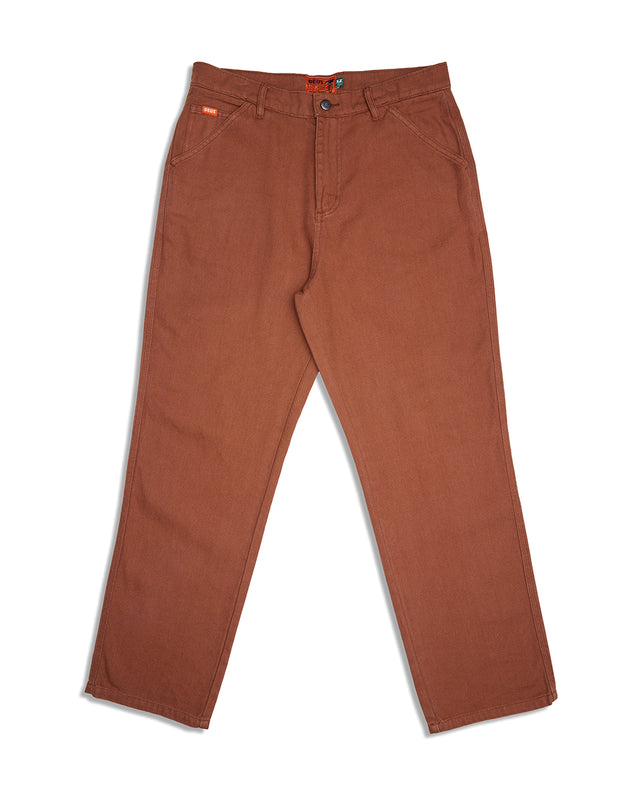 Too Busy To Work Pant - Toffee Brown