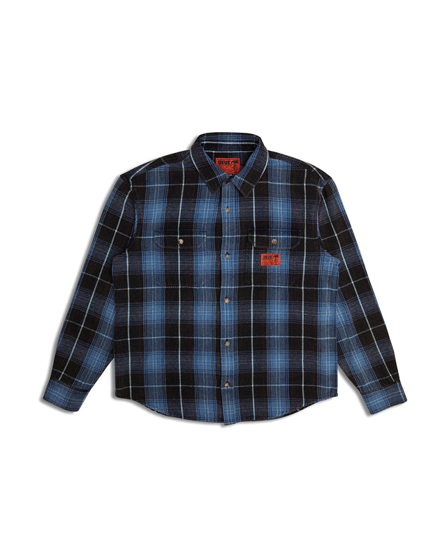 Too Busy To Work Shirt - Blue Check