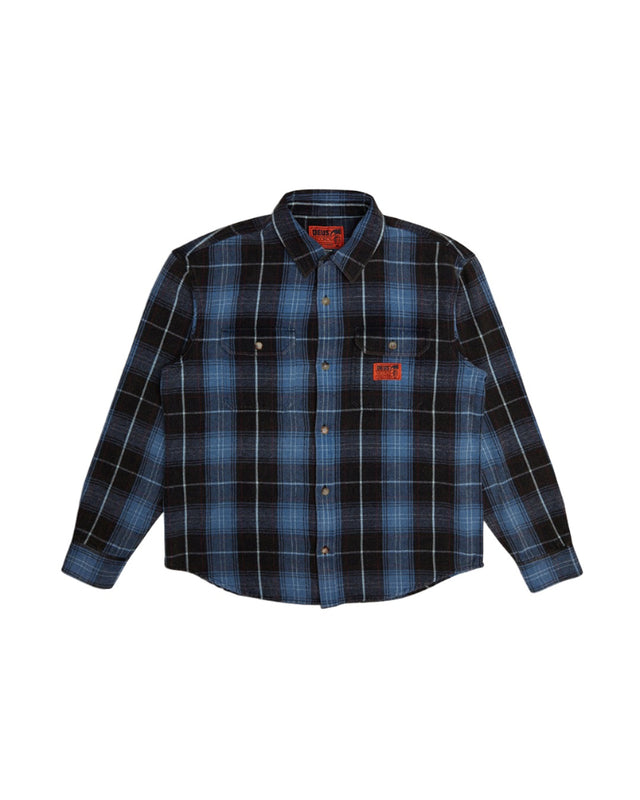 Too Busy To Work Shirt - Blue Check