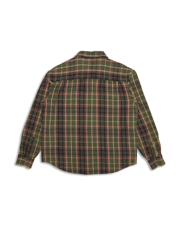 Too Busy To Work Shirt - Green Check