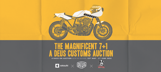 THE DEUS MAGINIFICENT 7+1 : A DEUS CUSTOMS BIKES AUCTION