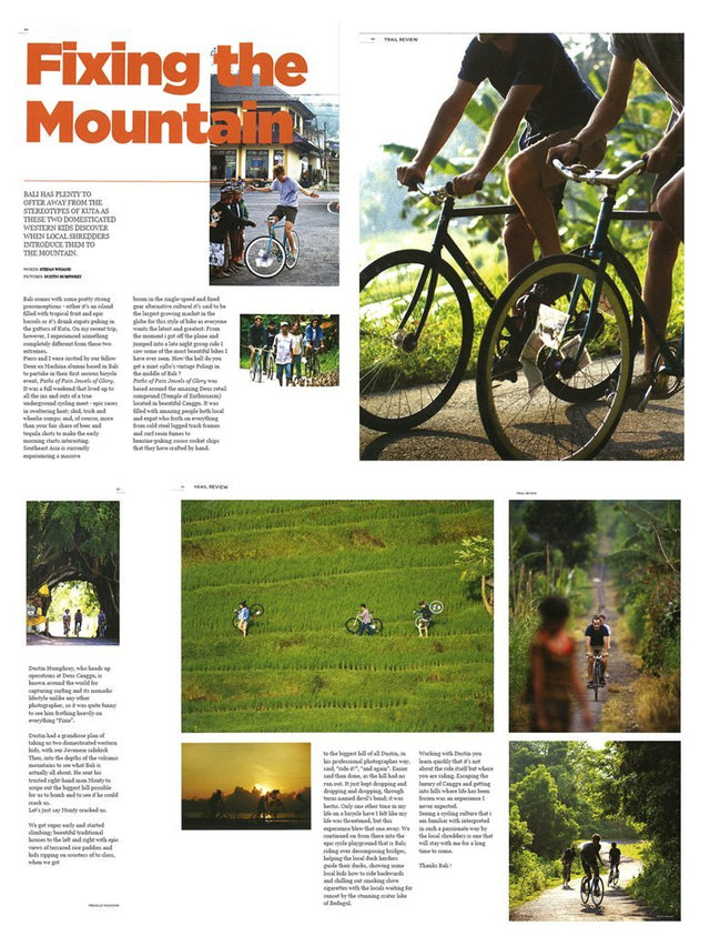 Deus Bali Fixed Gear Feature in Treadline Magazine