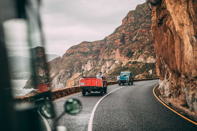 A colourful convoy in Cape Town