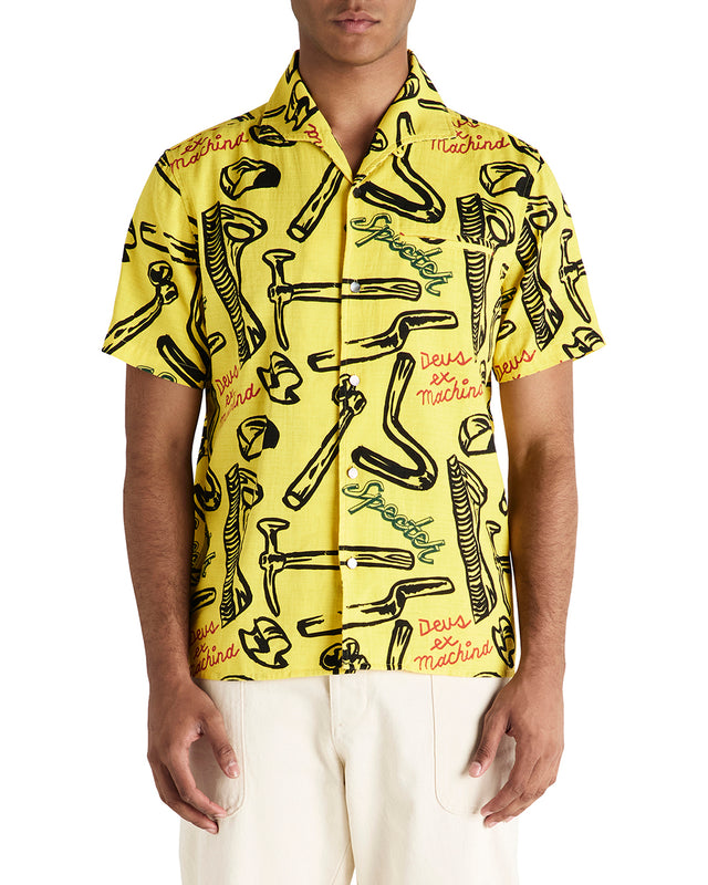 Specter Tools Ss Shirt - Canary Yellow