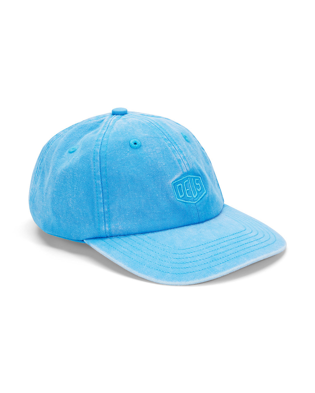 Hats | Deus Ex Machina | Shield Garment Dyed Dad Cap - Bonnie Blue