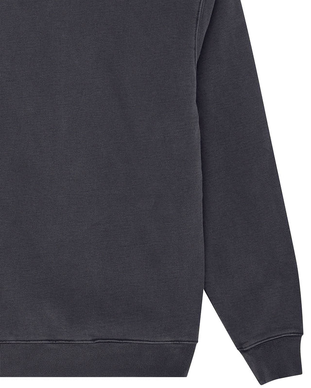 Shield Garment Dyed Zip Hoodie - Black
