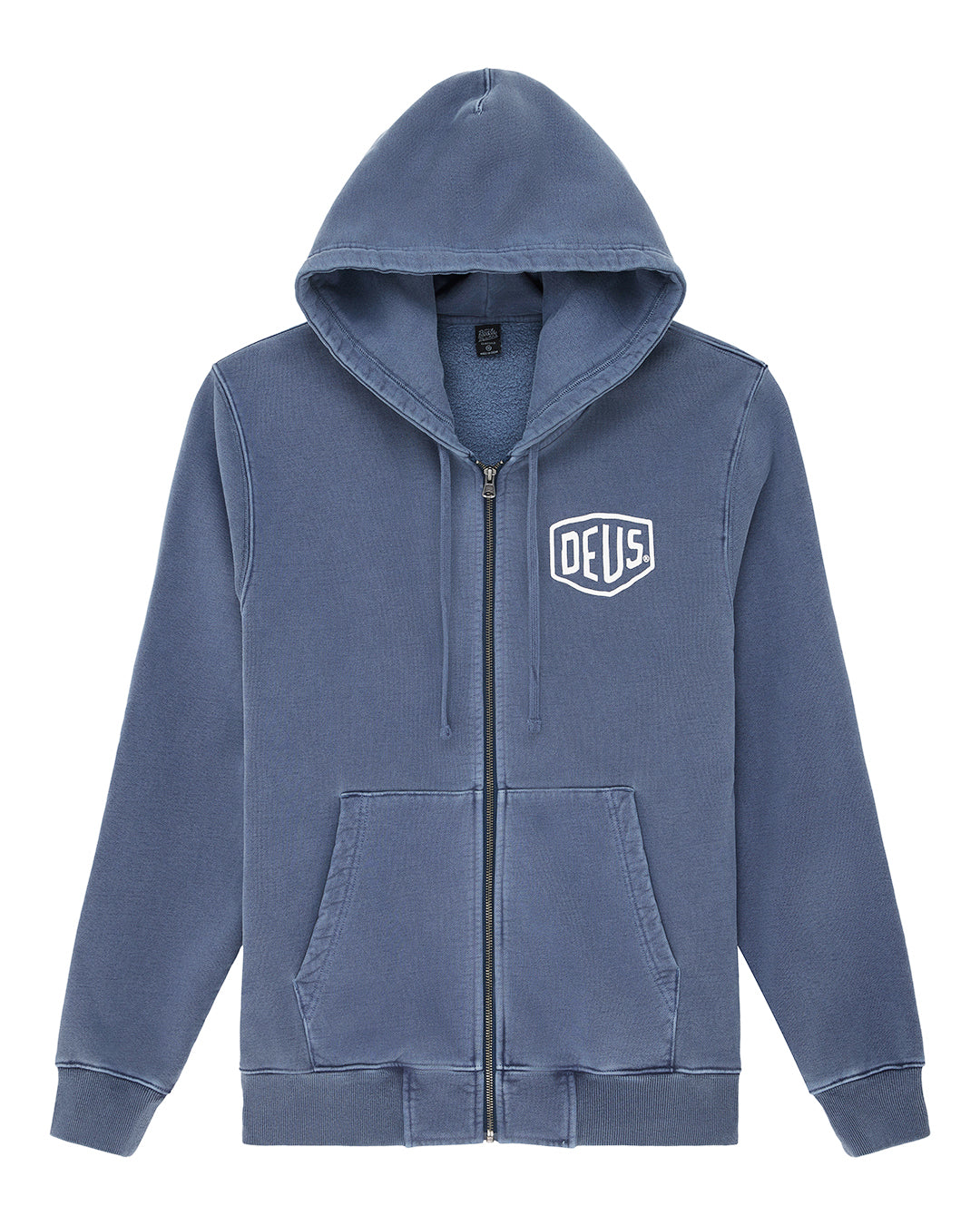 Sweaters | Deus Ex Machina | Shield Garment Dyed Zip Hoodie