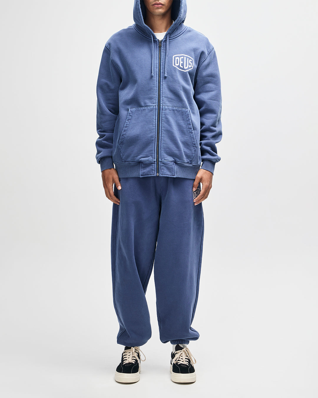 Sweaters | Deus Ex Machina | Shield Garment Dyed Zip Hoodie