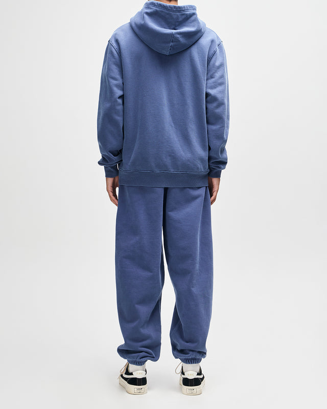 Shield Garment Dyed Zip Hoodie - Mechanic Blue