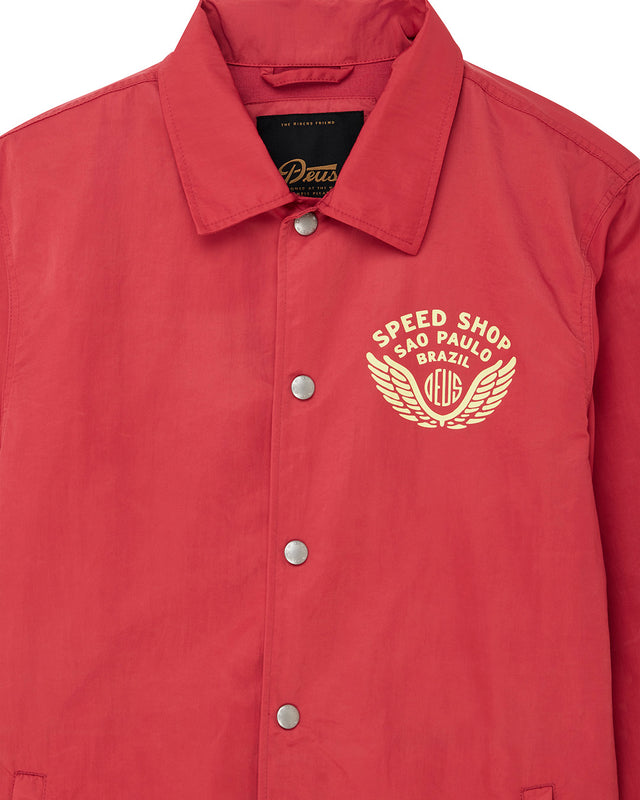 Munificence Nylon Coach - Melon Red