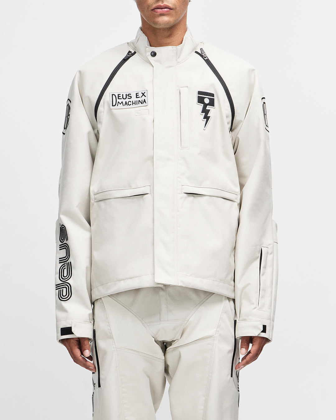 Jackets | Deus Ex Machina | Off Road Cordura Jacket Dirty White