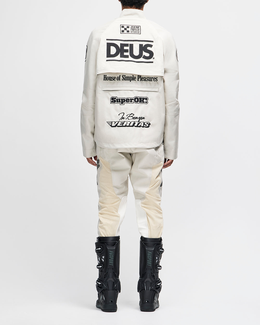 Jackets | Deus Ex Machina | Off Road Cordura Jacket Dirty White