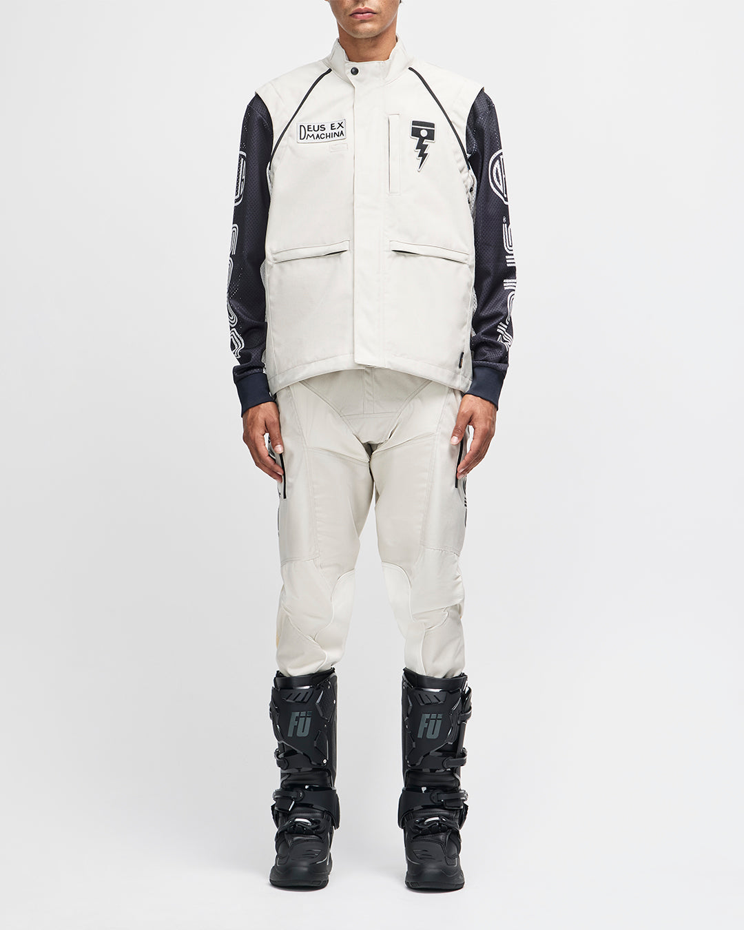 Jackets | Deus Ex Machina | Off Road Cordura Jacket Dirty White