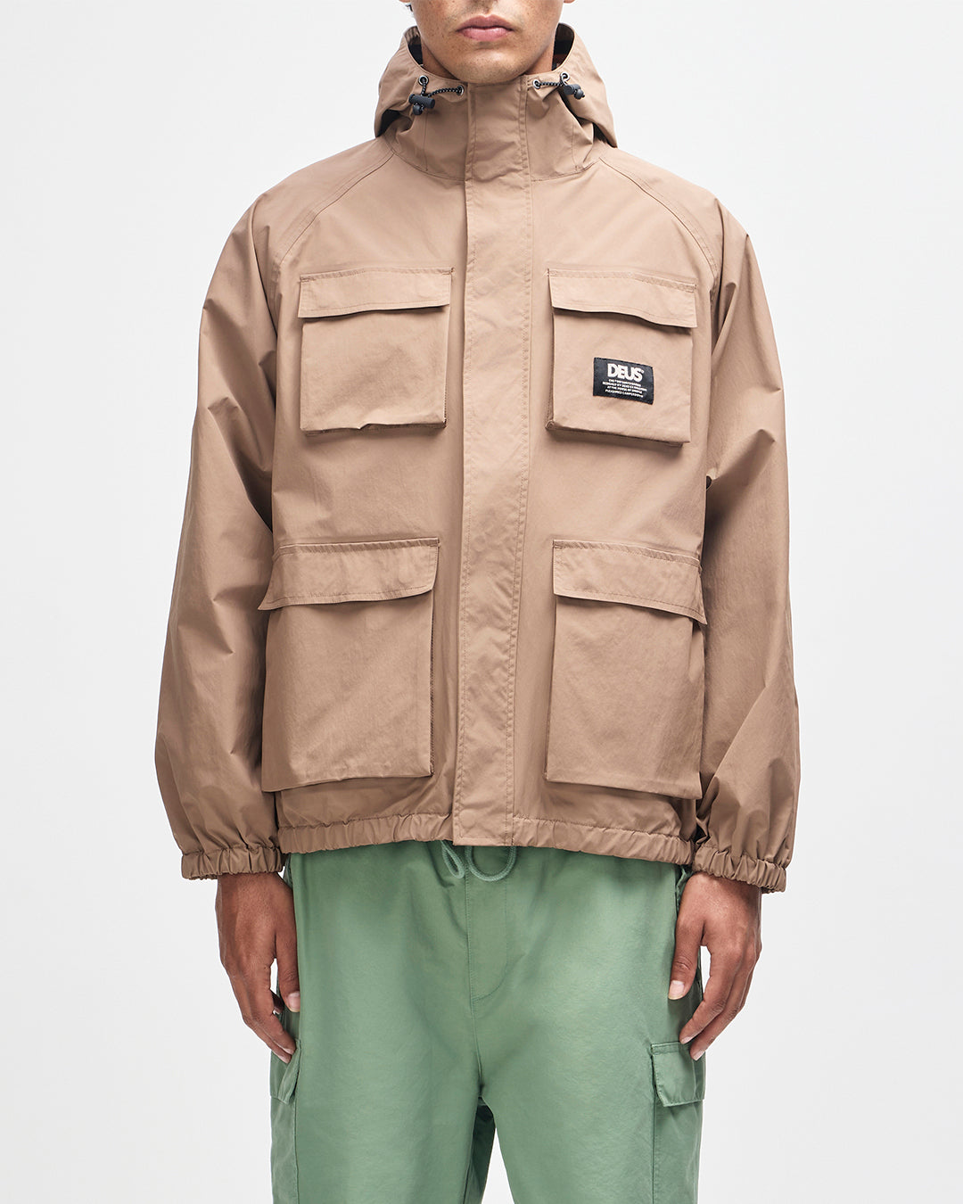 Jackets | Deus Ex Machina | Dawny Waterproof Anorak - Camel Brown