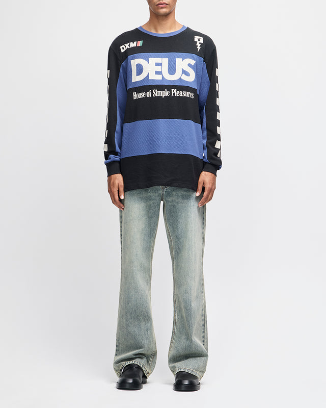 Vilander Moto Jersey - Mechanic Blue Combo