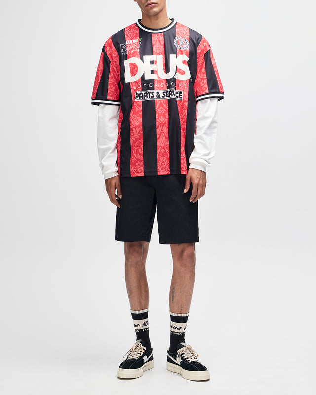 Nouveau Moto Tee - Fiery Red