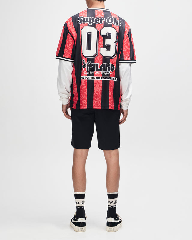 Nouveau Moto Tee - Fiery Red