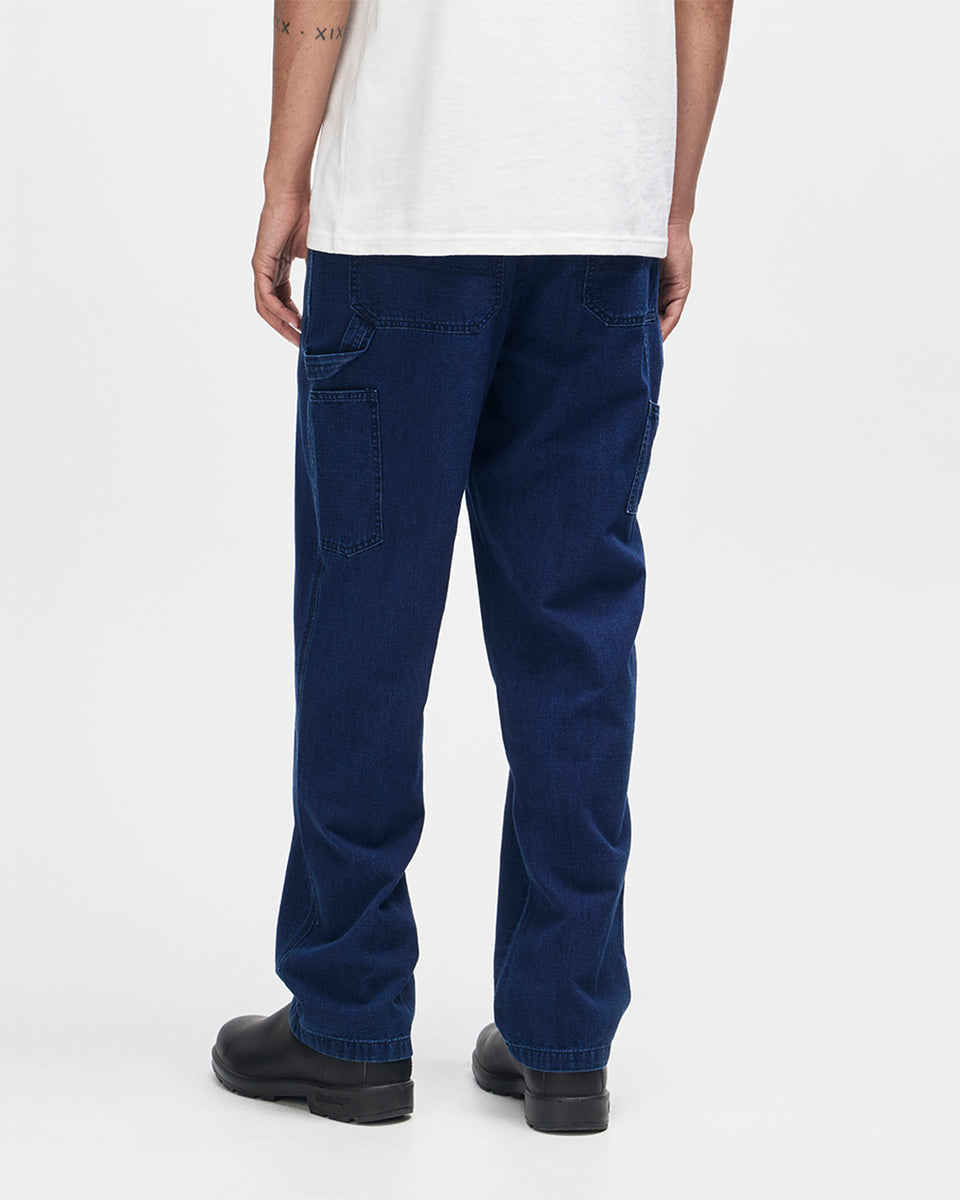 Pants | Deus Ex Machina | Big Fella Chambray Pant - Indigo – Deus Ex ...
