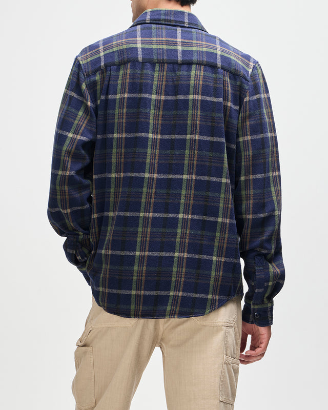 D261MSH304-VacayCheckShirt-Navy