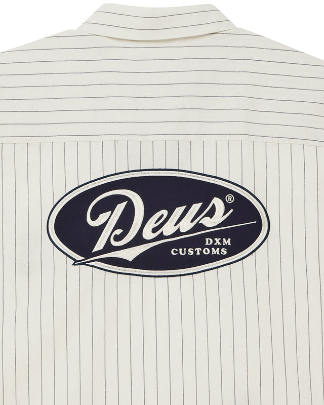 Forecourt Stripe Shirt - Dirty White