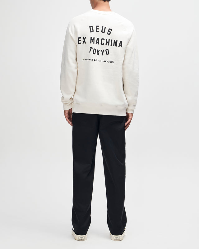 Harajuku Address Crew - Dirty White