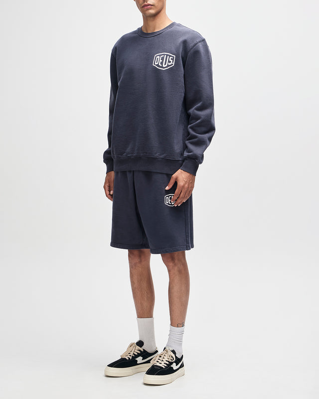 Shield Garment Dyed Crew - Black