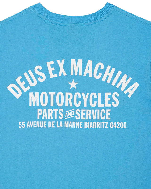 Biarritz Address Tee - Bonnie Blue