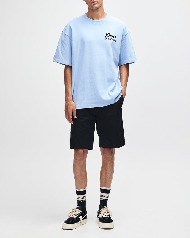 Harajuku Sign Tee - Cerulean Blue