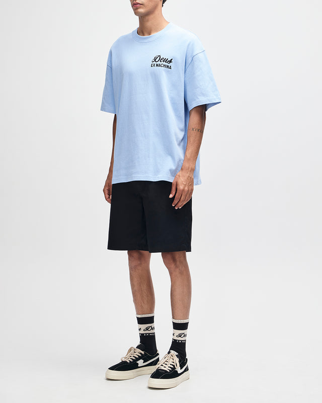 Harajuku Sign Tee - Cerulean Blue