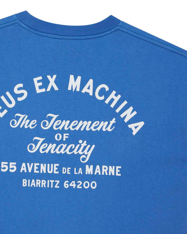 Biarritz Sign Tee - Daphne Blue