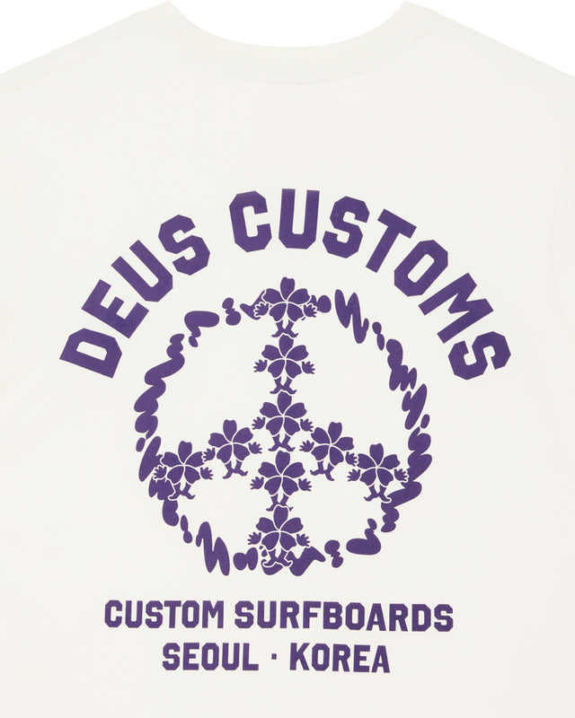 Fancy Pansy Tee - Vintage White