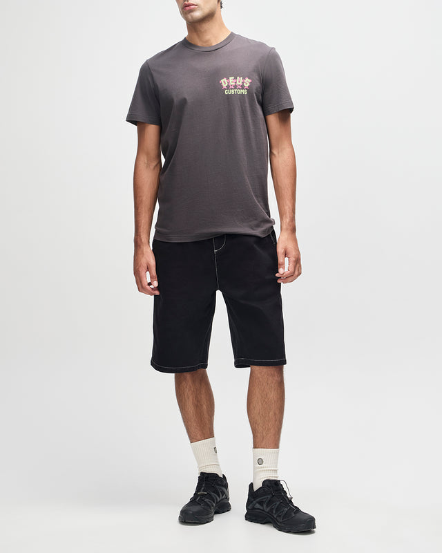 Fancy Pansy Tee - Anthracite