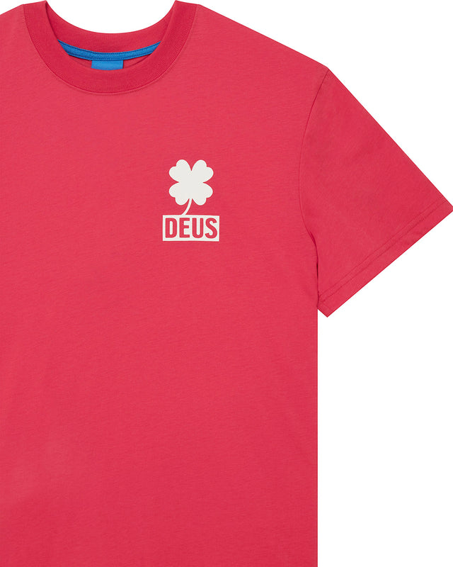 Quad Tee - Melon Red