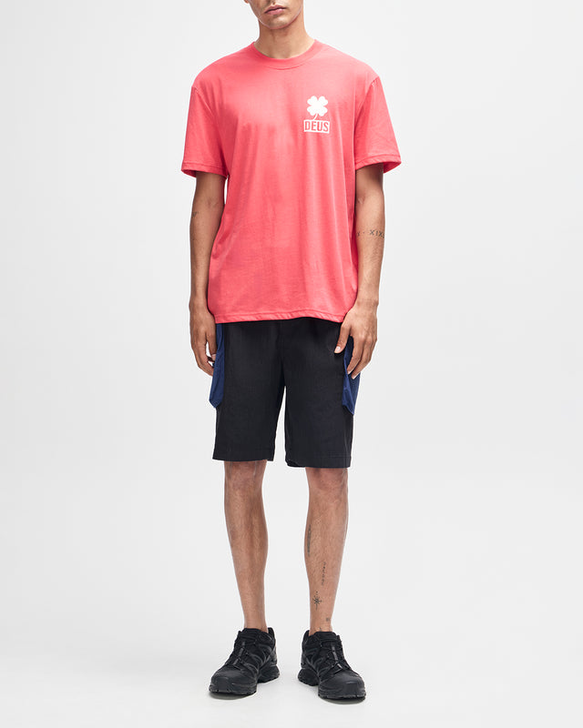 Quad Tee - Melon Red