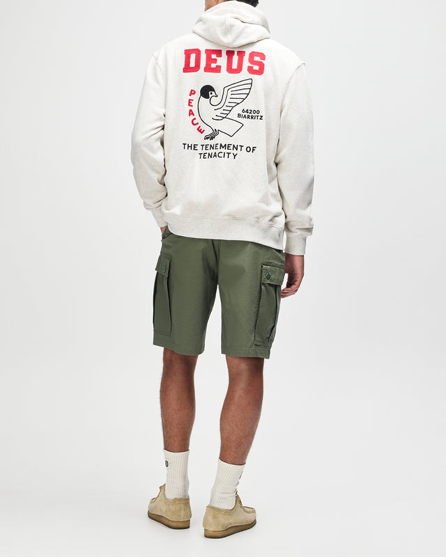 Buck Up Zip Hoodie - Lt Grey Marle