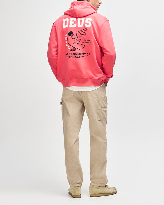 Buck Up Zip Hoodie - Melon Red