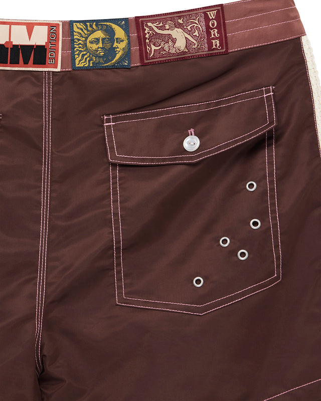 Short Short Boardshort - Ruby Red