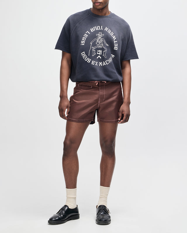 Short Short Boardshort - Ruby Red