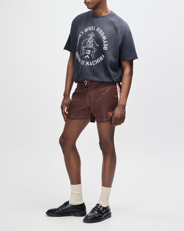 Short Short Boardshort - Ruby Red