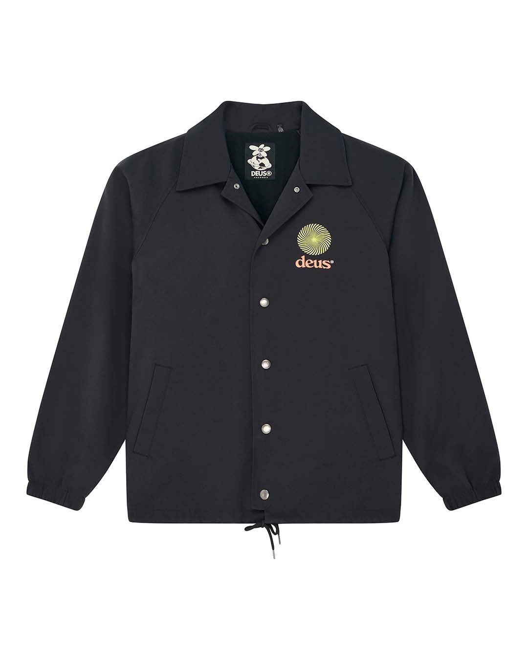 ミュージシャン DEXCORE Coach Jacket Jackets | Deus Ex Machina | Strata Coach Jacket - Black – Deus Ex