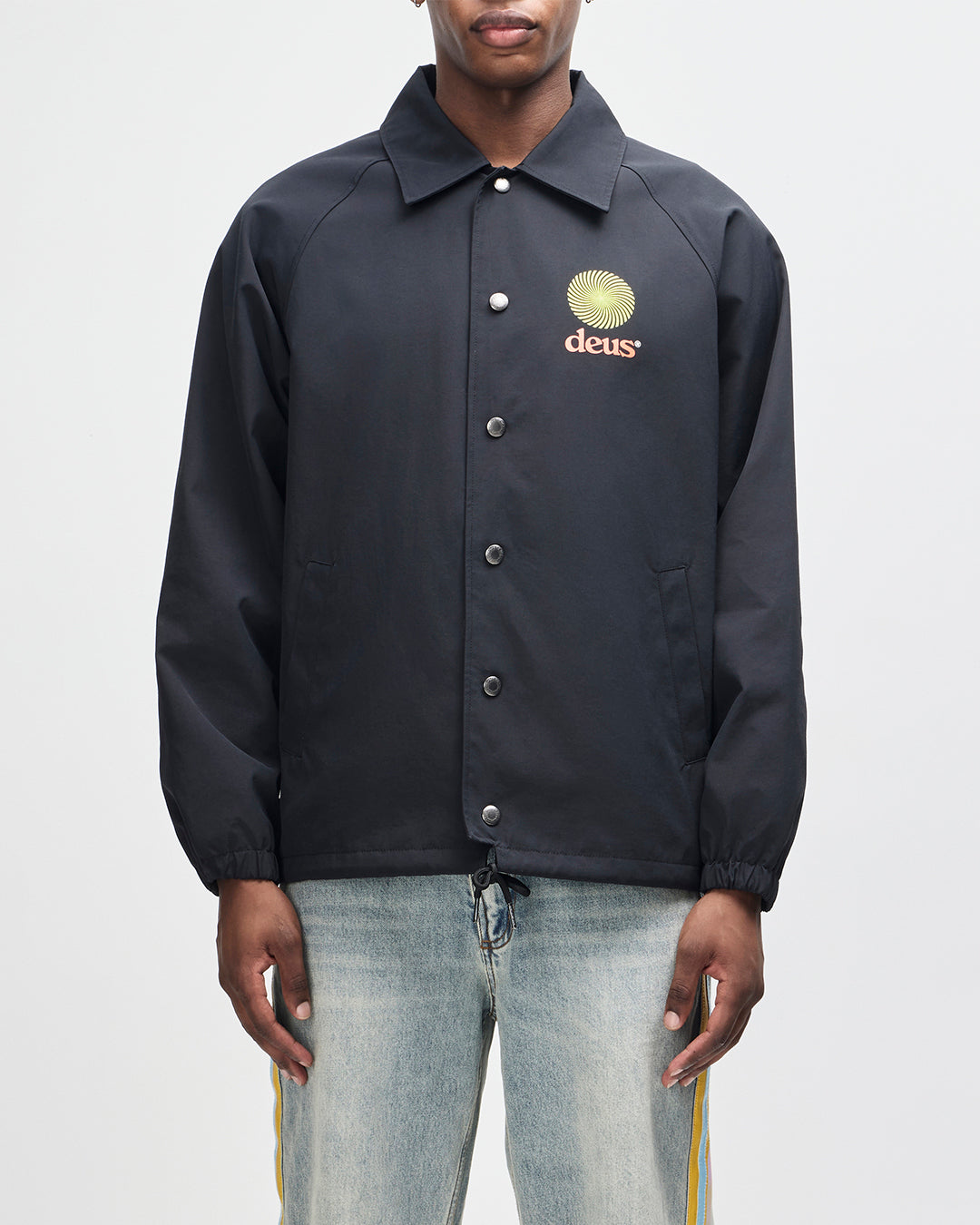 Jackets | Deus Ex Machina | Strata Coach Jacket - Black – Deus Ex