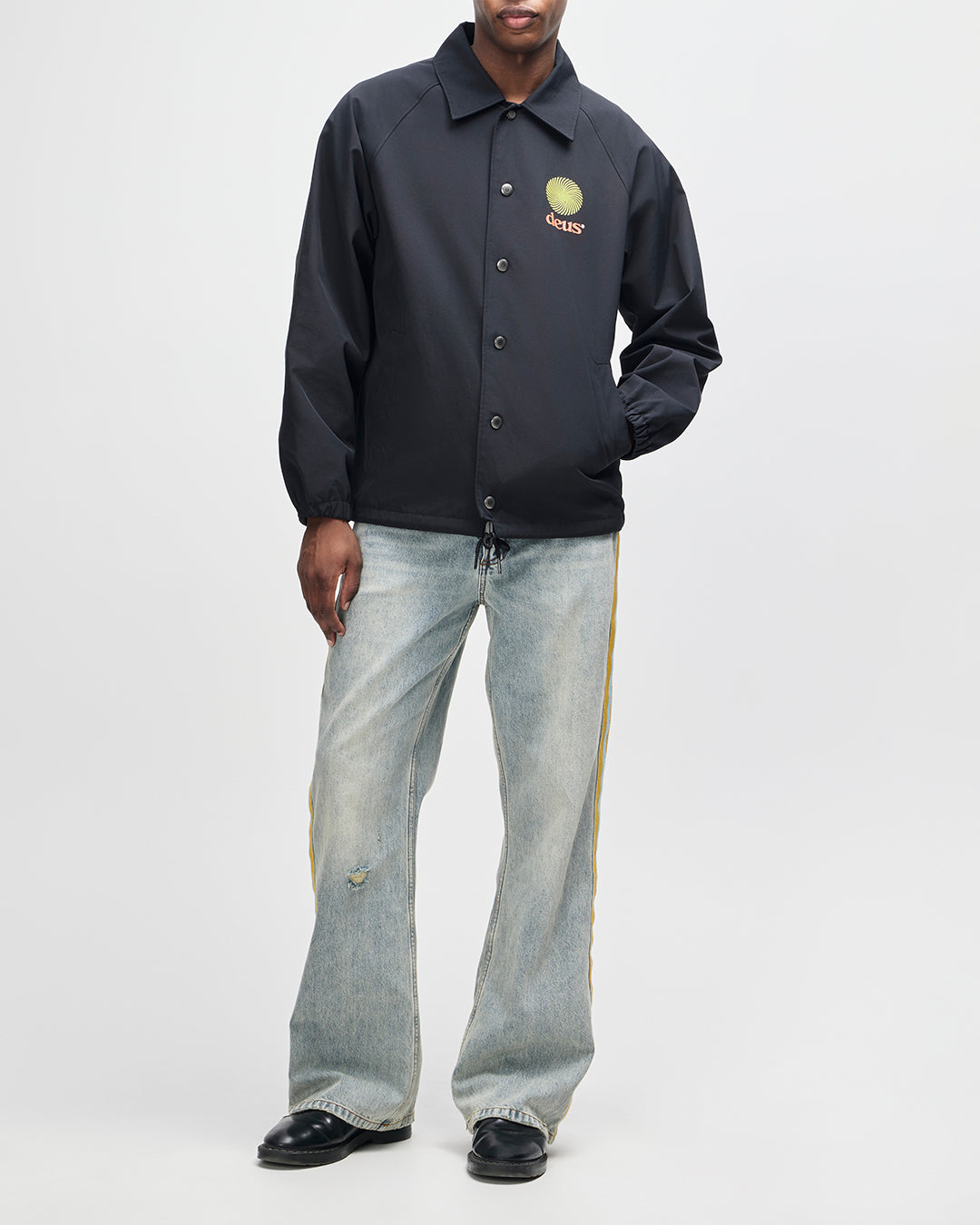 Jackets | Deus Ex Machina | Strata Coach Jacket - Black – Deus Ex