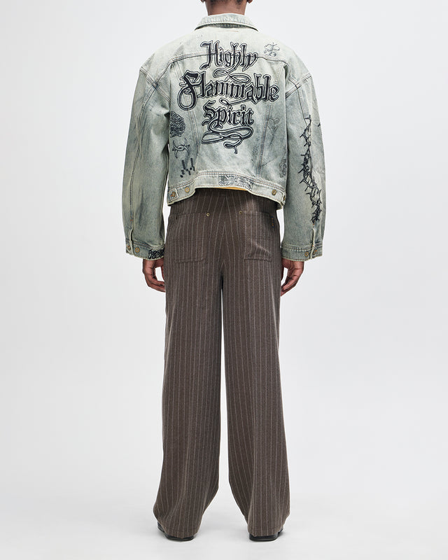 Hear & Now Stripe Pant - Gravel Grey