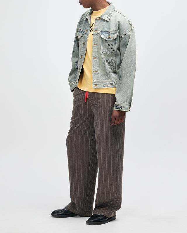 Hear & Now Stripe Pant - Gravel Grey