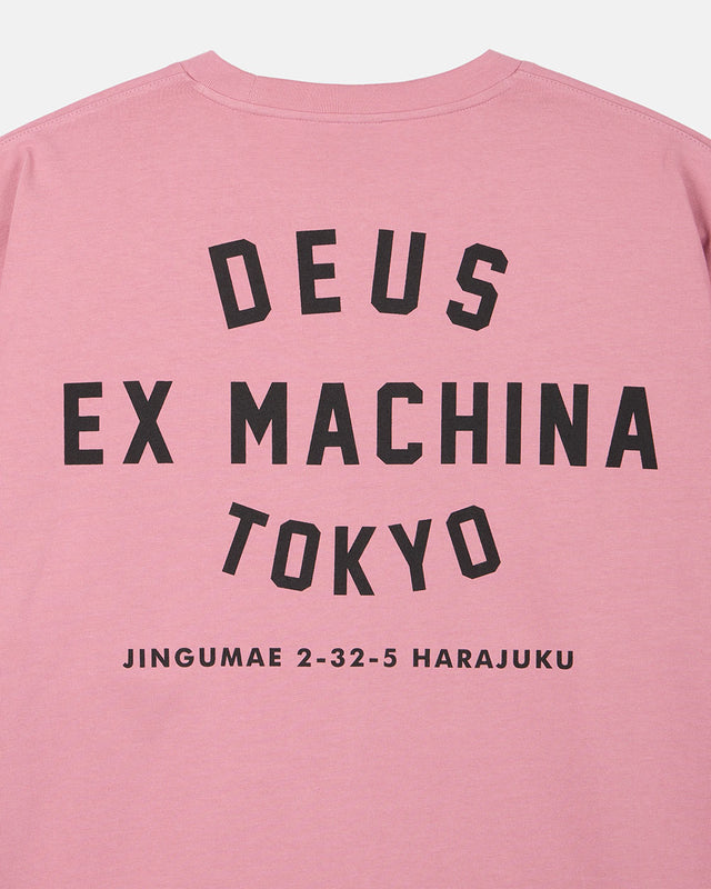 Tokyo College Address Ls Tee - Pink