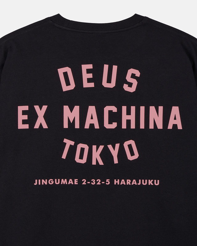 Tokyo College Address Ls Tee - Black