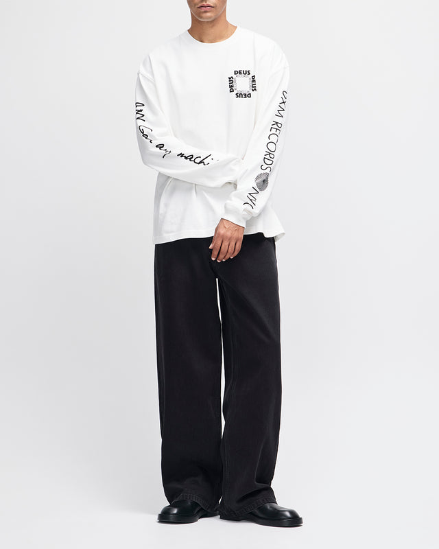 Defacto Ls Tee - Vintage White