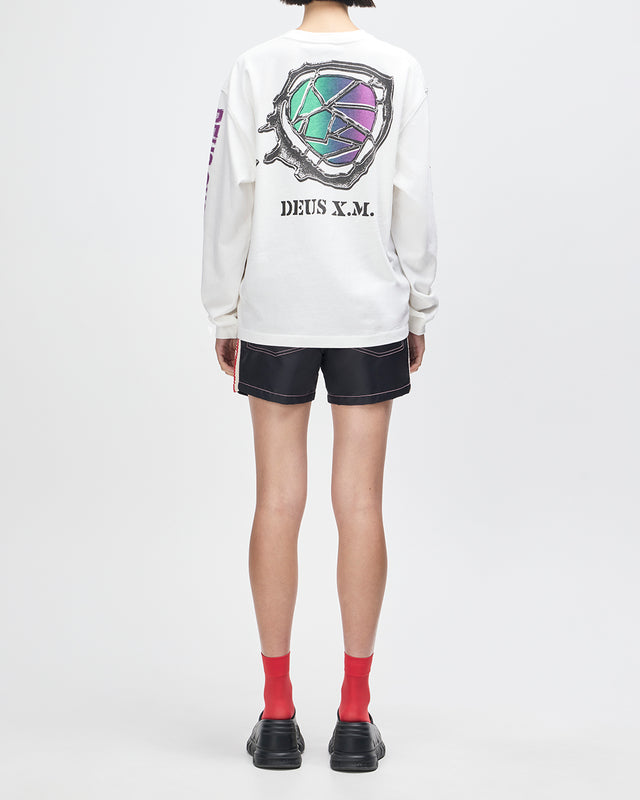 Cosmic Encounter LS Tee - Vintage White