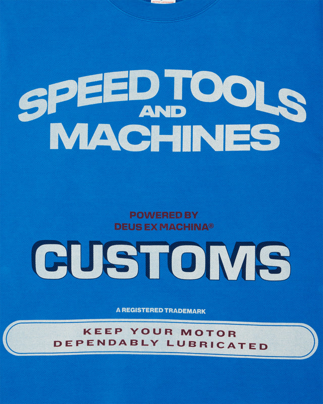 Flohmarkt Oversized Tee - Daphne Blue