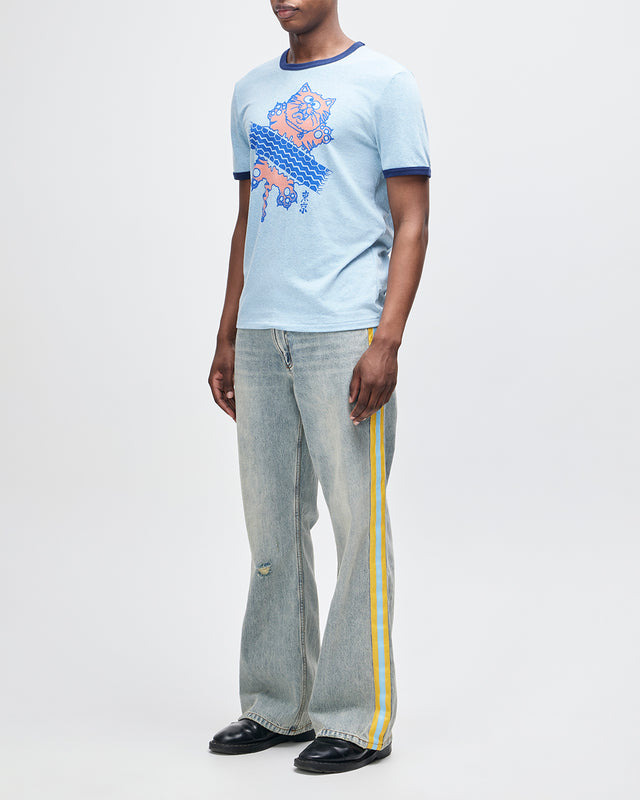 Flat Out Tee - Strong Blue